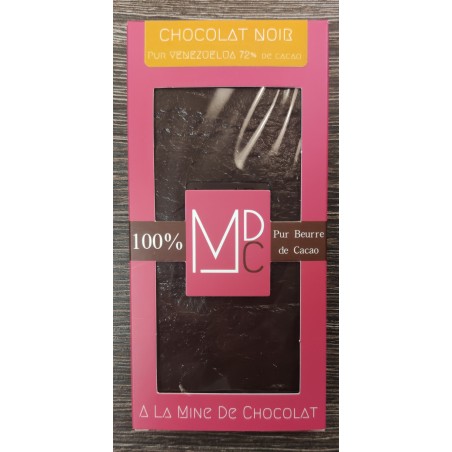 Tablette chocolat noir 72% Origine Venezuela