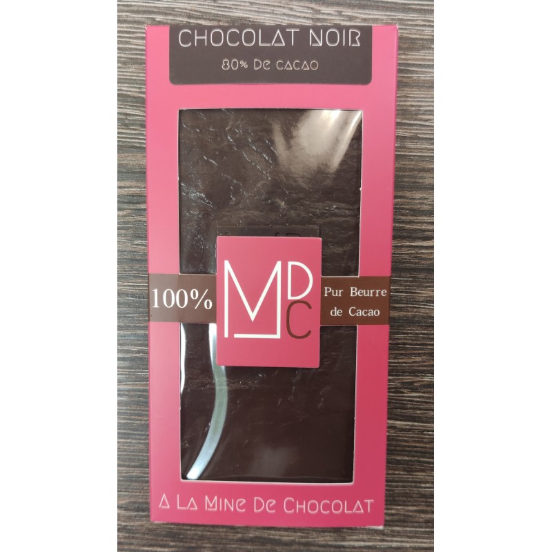 Tablette chocolat noir 80%